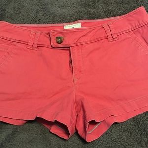 Salmon Pink Cotton/Chino Shorts
